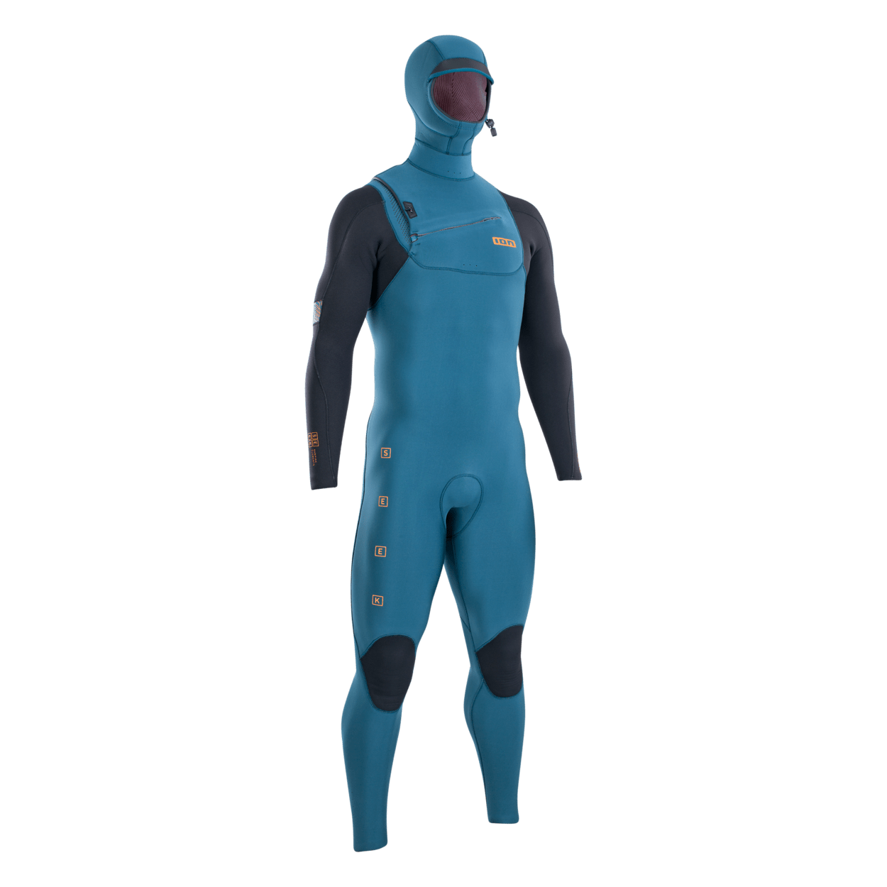 ION Men Wetsuit Seek Amp 6/5 Hood Front Zip 2023